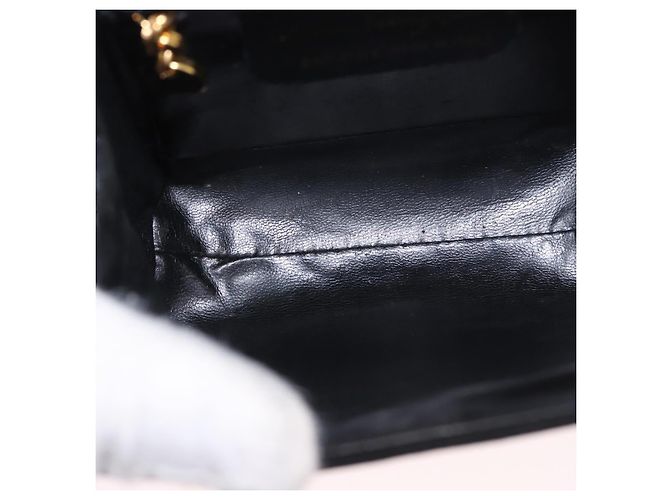 Borsa a mano Salvatore Ferragamo Vara Ribbon in scamosciato 2way Nero Oro Auth BA13469 - vista 11