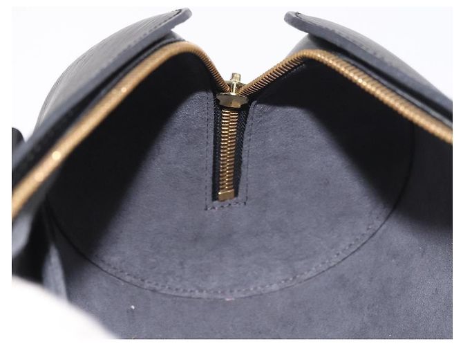 Borsa LOUIS VUITTON Epi Soufflot Nera M52222 LV Auth 187678 Nero - vista 18