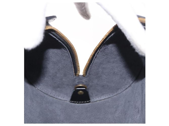 Borsa LOUIS VUITTON Epi Soufflot Nera M52222 LV Auth 187678 Nero - vista 19