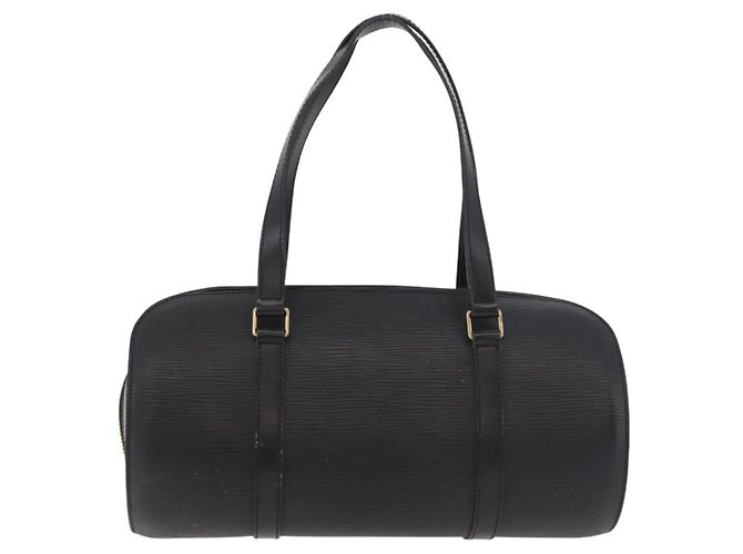 Borsa LOUIS VUITTON Epi Soufflot Nera M52222 LV Auth 187678 Nero - vista 2