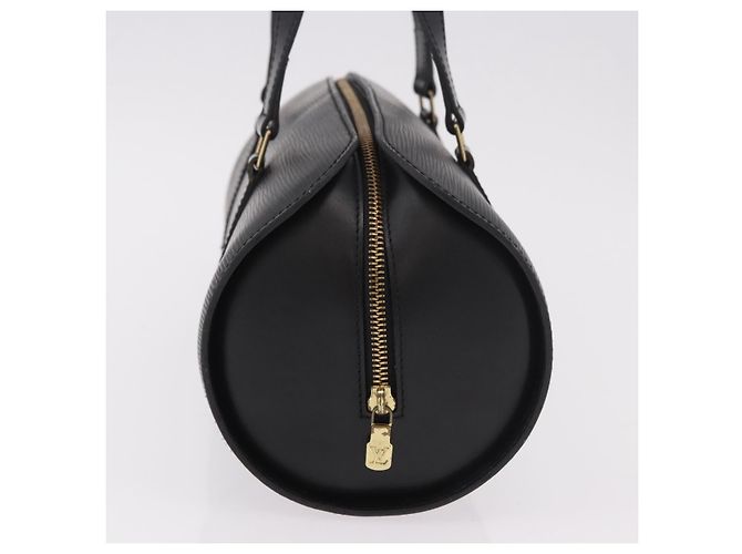 Borsa LOUIS VUITTON Epi Soufflot Nera M52222 LV Auth 187678 Nero - vista 4