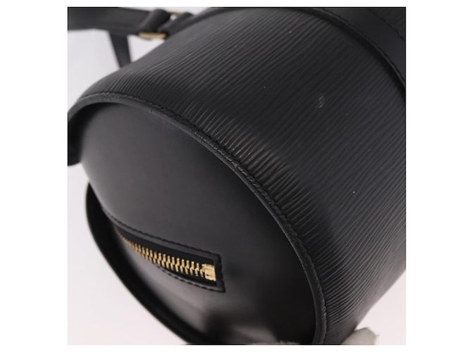 Borsa LOUIS VUITTON Epi Soufflot Nera M52222 LV Auth 187678 Nero - vista 9