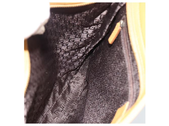 Borsa a tracolla GUCCI Sherry Line Pelle Marrone Oro 001 4094 Auth 186199A D'oro - vista 19