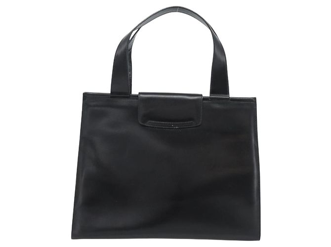 Céline Borsa Tote CELINE Horse Carriage in pelle nera e oro Auth 187792A Nero D'oro - vista 2