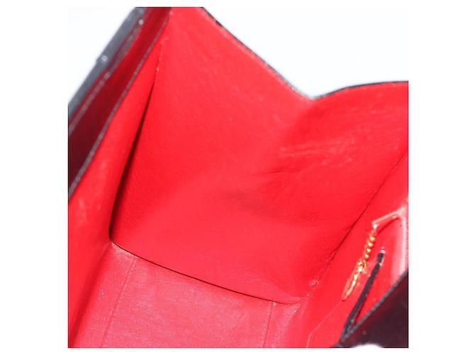 Céline Borsa Tote CELINE Horse Carriage in pelle nera e oro Auth 187792A Nero D'oro - vista 20