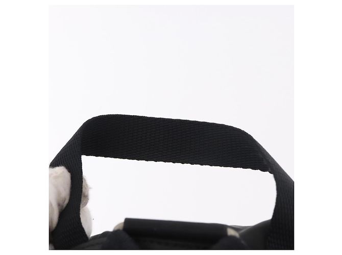 Zaino PRADA Nylon Nero Argento Auth 179537 - vista 14
