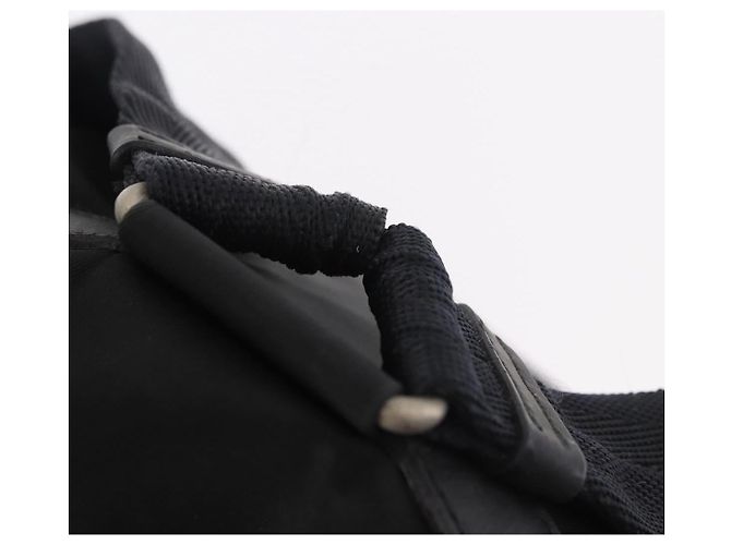 Zaino PRADA Nylon Nero Argento Auth 179537 - vista 15