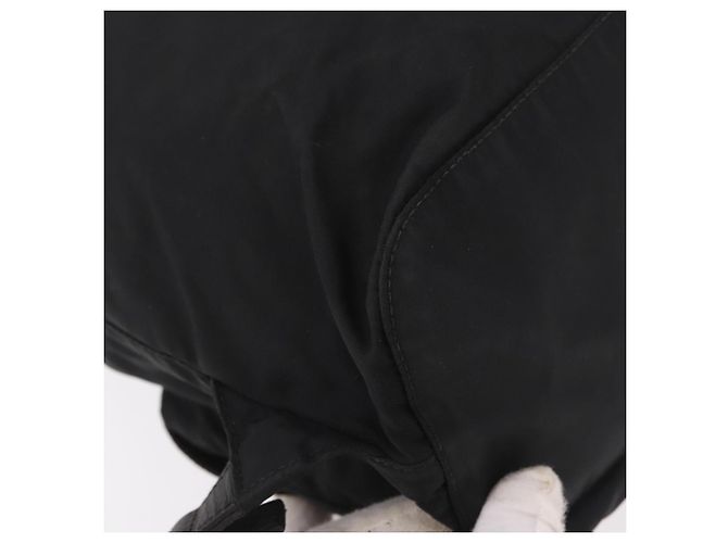 Zaino PRADA Nylon Nero Argento Auth 179537 - vista 19