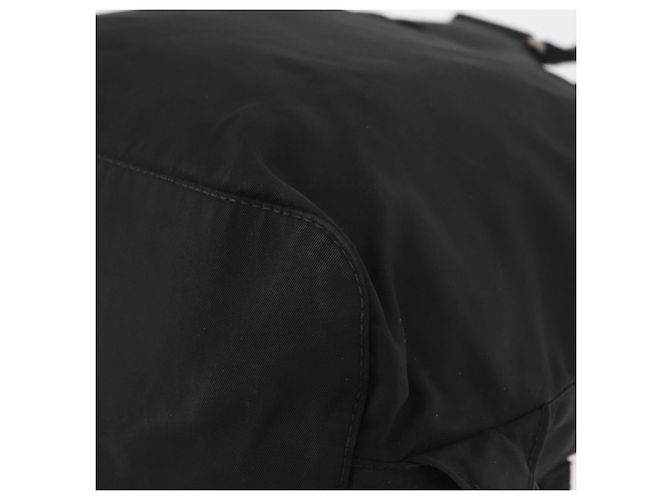 Zaino PRADA Nylon Nero Argento Auth 179537 - vista 20