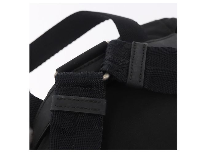 Zaino PRADA Nylon Nero Argento Auth 179537 - vista 8