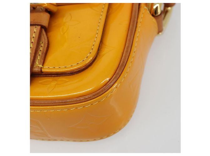 LOUIS VUITTON Sac à bandoulière Monogram Vernis Christie PM Jaune M91110 Auth 185531 - vue 14