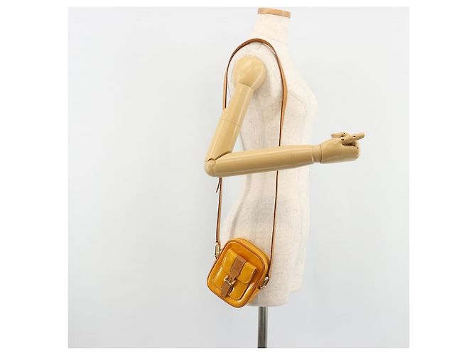 LOUIS VUITTON Sac à bandoulière Monogram Vernis Christie PM Jaune M91110 Auth 185531 - vue 24