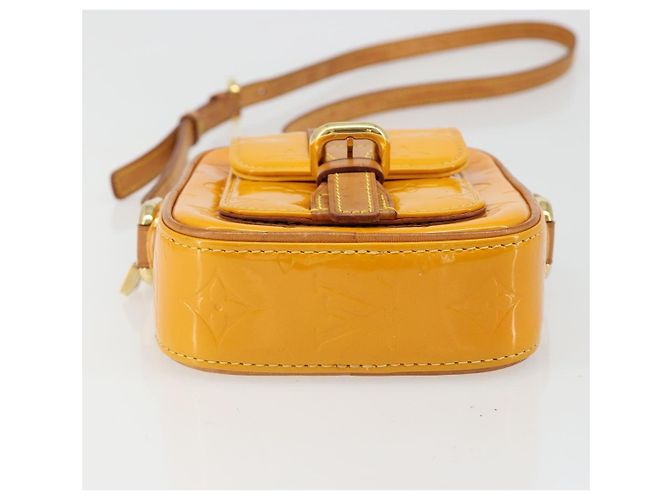 LOUIS VUITTON Sac à bandoulière Monogram Vernis Christie PM Jaune M91110 Auth 185531 - vue 5