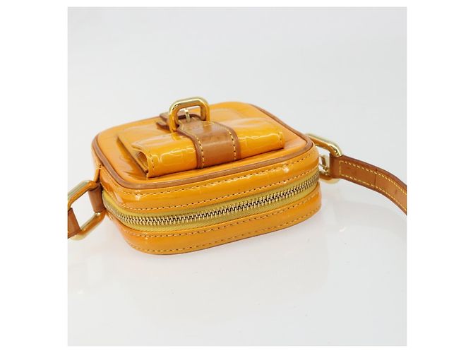 LOUIS VUITTON Sac à bandoulière Monogram Vernis Christie PM Jaune M91110 Auth 185531 - vue 6
