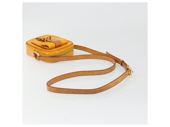 LOUIS VUITTON Sac à bandoulière Monogram Vernis Christie PM Jaune M91110 Auth 185531 - vue 7