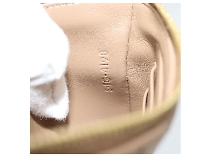 Céline Monedero CELINE de piel Beige Oro Auth 185853V Dorado - vista 11