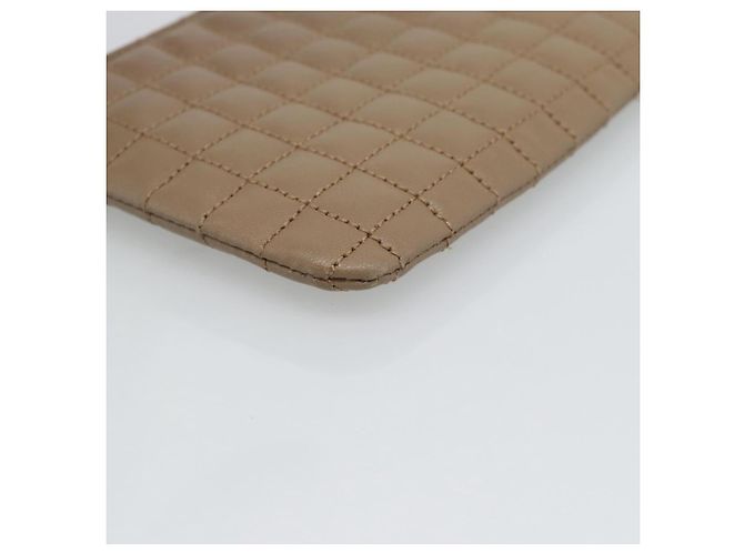 Céline Monedero CELINE de piel Beige Oro Auth 185853V Dorado - vista 14