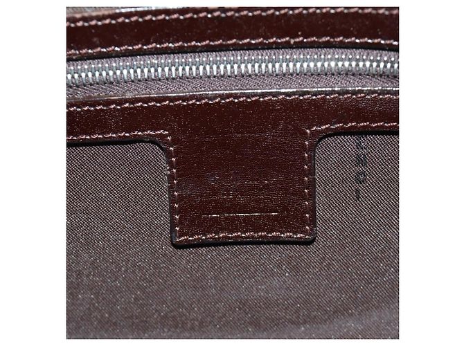 FENDI Zucca Canvas Mamma Baguette Shoulder Bag Black Brown Auth 185961SAM Marrone Nero - vista 22