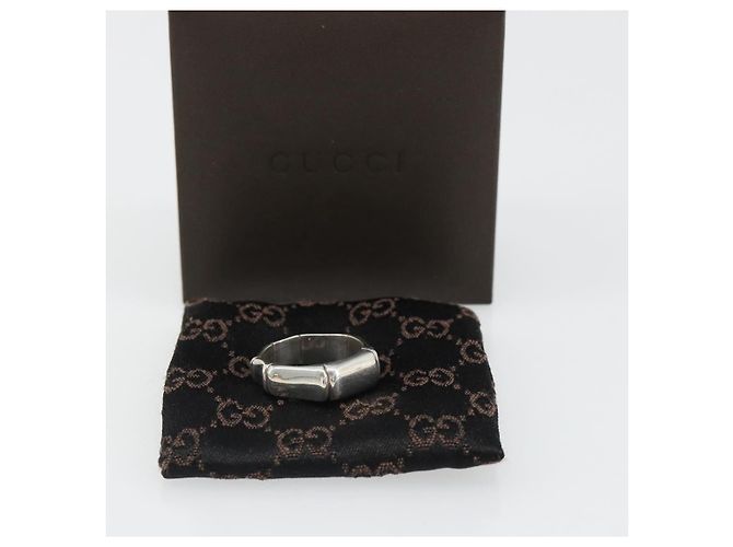 GUCCI Bamboo Ring Ag925 Silber Authentisch SW2377V - Ansicht 10