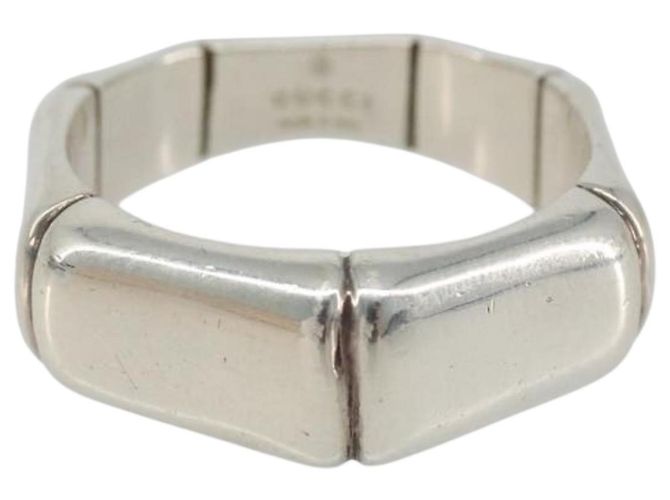 GUCCI Bamboo Ring Ag925 Silber Authentisch SW2377V - Ansicht 2