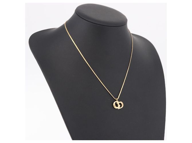 Collana Christian Dior in metallo Oro Autentica SW2437 D'oro - vista 14