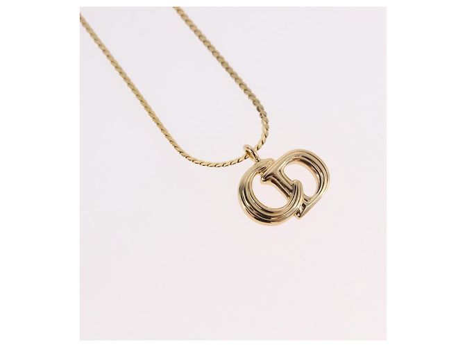 Collana Christian Dior in metallo Oro Autentica SW2437 D'oro - vista 3
