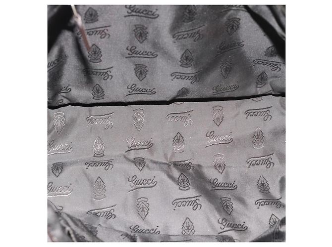 Borsa a tracolla GUCCI GG Canvas Guccissima Pelle Nera e Oro 223665 Auth ka4832 Nero D'oro - vista 11