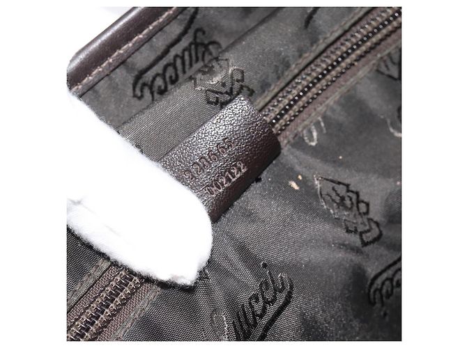 Borsa a tracolla GUCCI GG Canvas Guccissima Pelle Nera e Oro 223665 Auth ka4832 Nero D'oro - vista 12