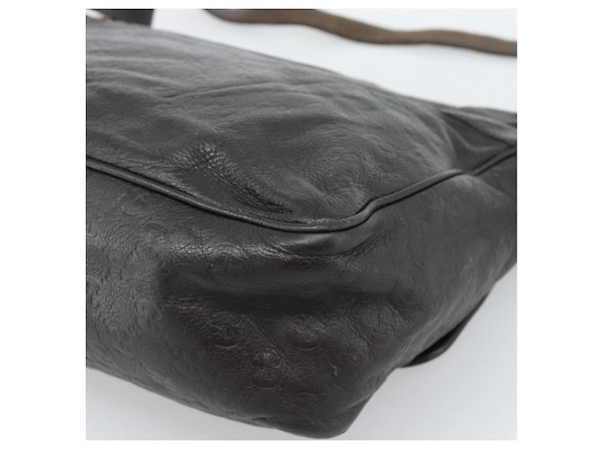Borsa a tracolla GUCCI GG Canvas Guccissima Pelle Nera e Oro 223665 Auth ka4832 Nero D'oro - vista 15