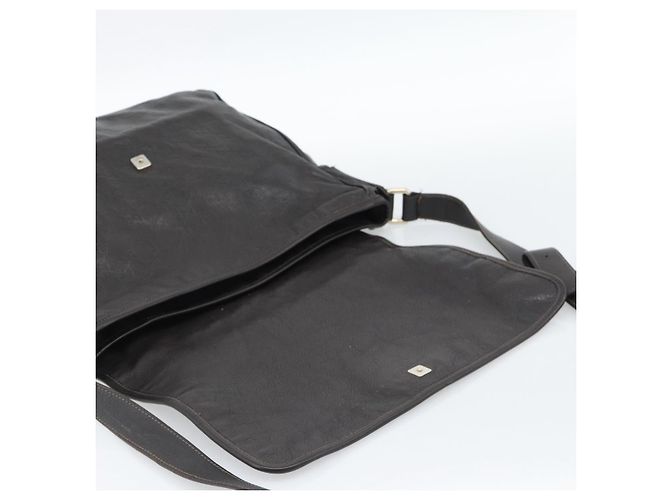 Borsa a tracolla GUCCI GG Canvas Guccissima Pelle Nera e Oro 223665 Auth ka4832 Nero D'oro - vista 17
