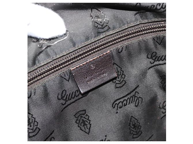 Borsa a tracolla GUCCI GG Canvas Guccissima Pelle Nera e Oro 223665 Auth ka4832 Nero D'oro - vista 18