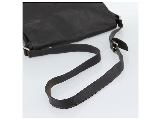Borsa a tracolla GUCCI GG Canvas Guccissima Pelle Nera e Oro 223665 Auth ka4832 Nero D'oro - vista 7