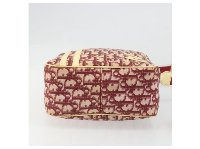 Borsa a tracolla Christian Dior Trotter Canvas PVC Rosso Argento Auth 185951 - vista 5