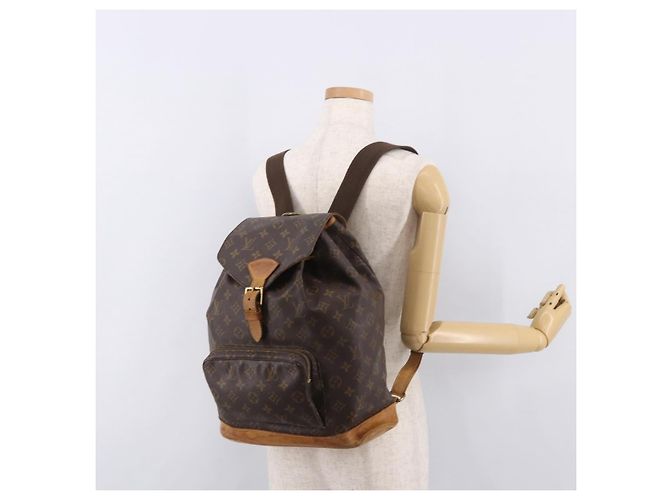 LOUIS VUITTON Zaino Monogram Montsouris MM M51136 LV Auth 186812 Monogramma - vista 27