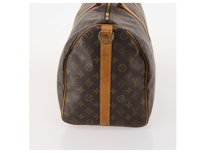 LOUIS VUITTON Monogram Keepall Bandouliere 50 Borsa Boston M41416 LV Auth bs35315 Monogramma - vista 3