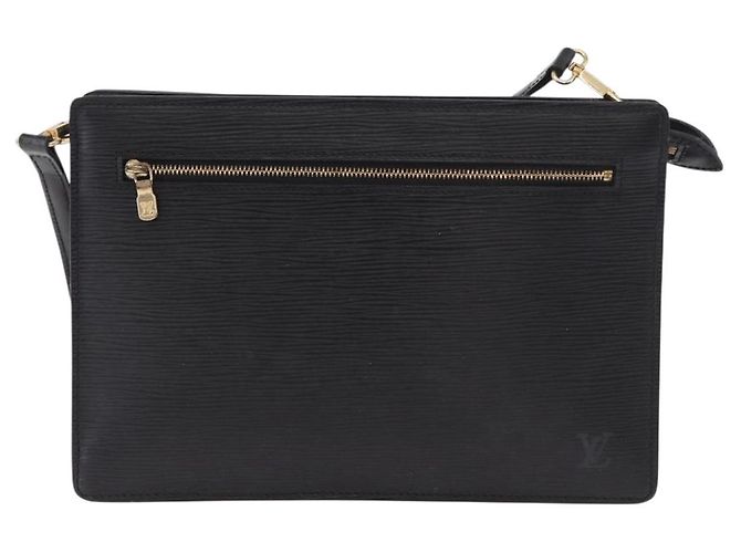 LOUIS VUITTON Epi Angian Shoulder Bag 2way Black M52112 LV Auth hk3850 Nero - vista 13