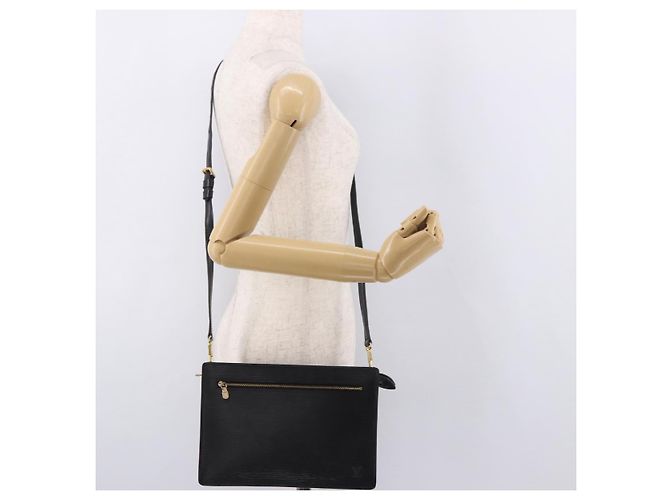 LOUIS VUITTON Epi Angian Shoulder Bag 2way Black M52112 LV Auth hk3850 Nero - vista 28