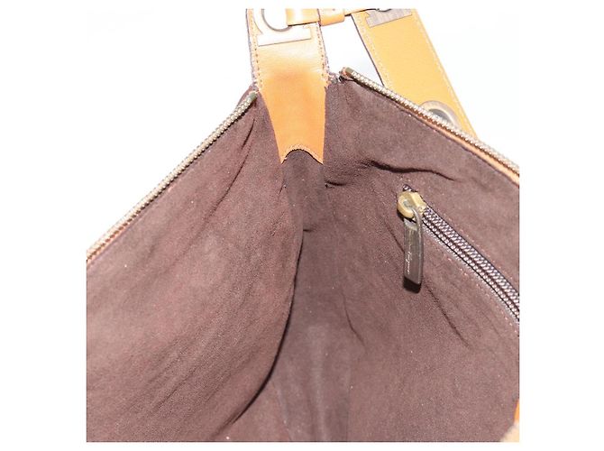 Borsa a tracolla Salvatore Ferragamo in pelle marrone Auth 186806A - vista 20