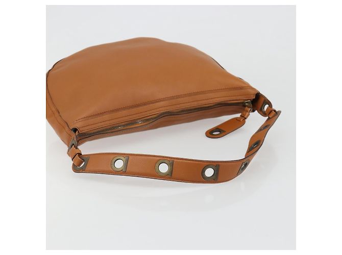 Borsa a tracolla Salvatore Ferragamo in pelle marrone Auth 186806A - vista 7