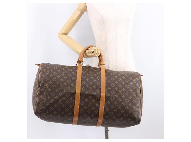 LOUIS VUITTON Monogram Keepall 55 Boston Bag M41424 LV Auth ep14882 Monogramma - vista 21