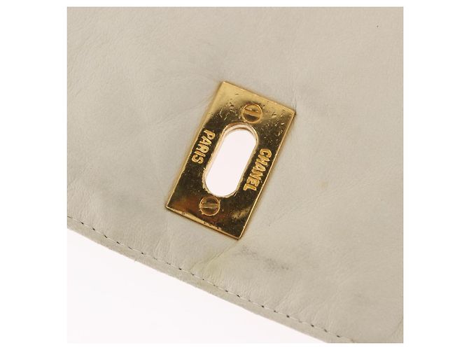 CHANEL Chain Matelasse Schultertasche Canvas Grau Gold CC Authentisch 182717 Braun Golden - Ansicht 20