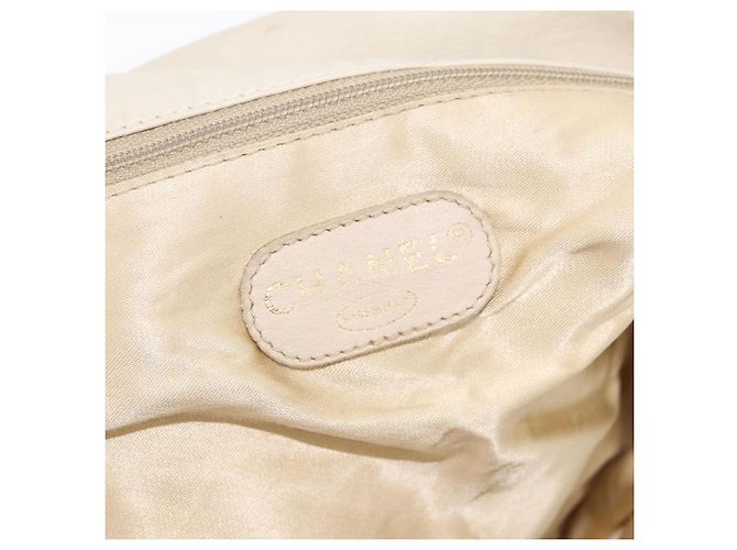 CHANEL Chain Matelasse Schultertasche Canvas Grau Gold CC Authentisch 182717 Braun Golden - Ansicht 21