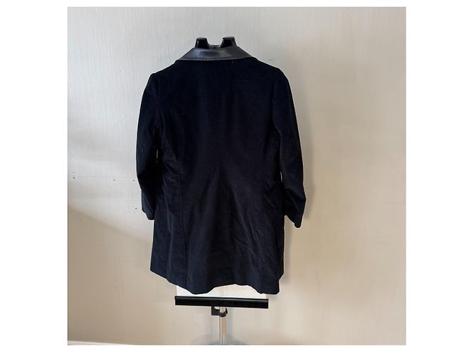Dolce & Gabbana Blazer in velluto a coste nero e pelle - vista 2