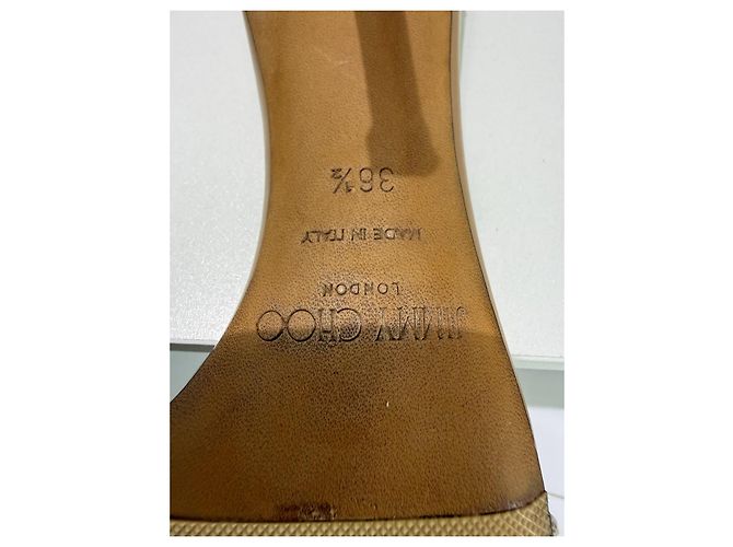 Mules Jimmy Choo Stacey in pelle beige - vista 11