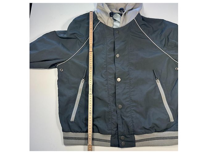 Armani Jeans Bomberjacke mit Kapuze - Grau - Ansicht 12
