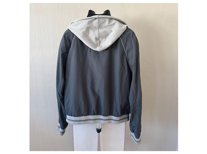 Armani Jeans Bomberjacke mit Kapuze - Grau - Ansicht 4