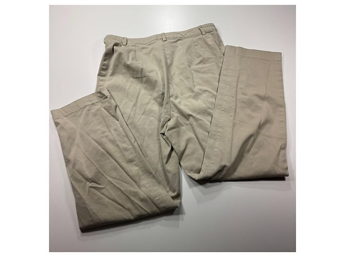 Thomas Burberry Chinos in cotone beige - vista 7