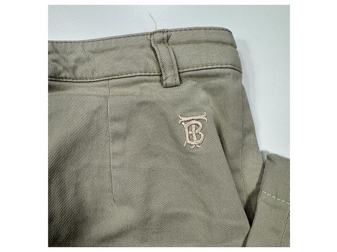 Thomas Burberry Chinos in cotone beige - vista 8