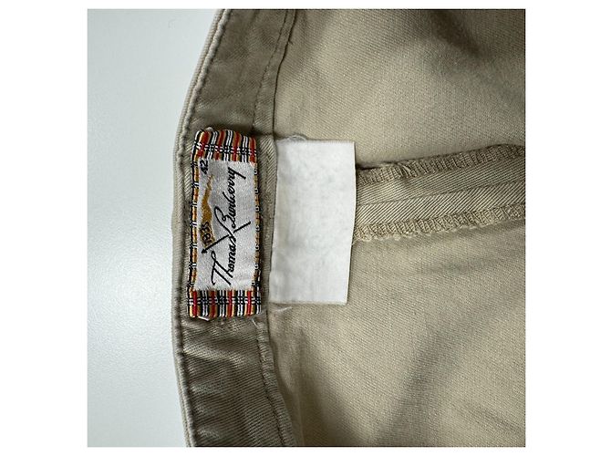 Thomas Burberry Chinos in cotone beige - vista 9