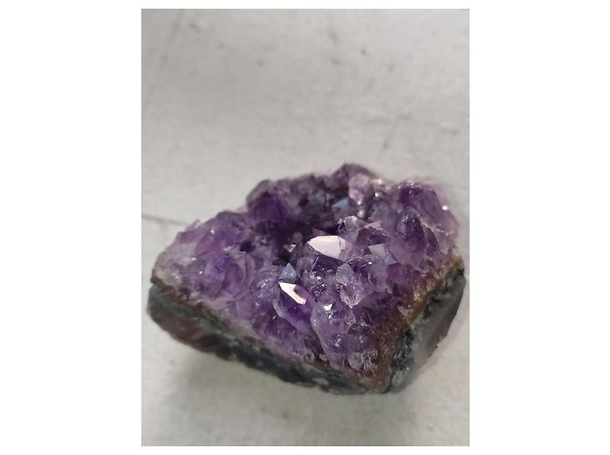 Autre Marque Geode di Ametista grezza Marrone Grigio Porpora - vista 4